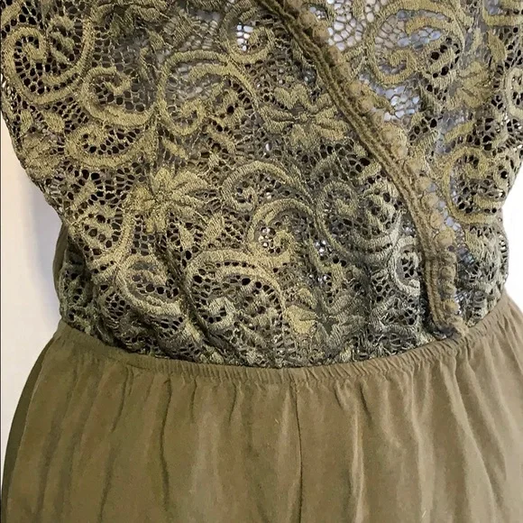 SALE!! Green tank jumper romper. - Picture 6 of 8